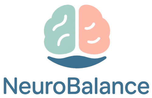 NeuroBalance logo with a brain icon on a white background